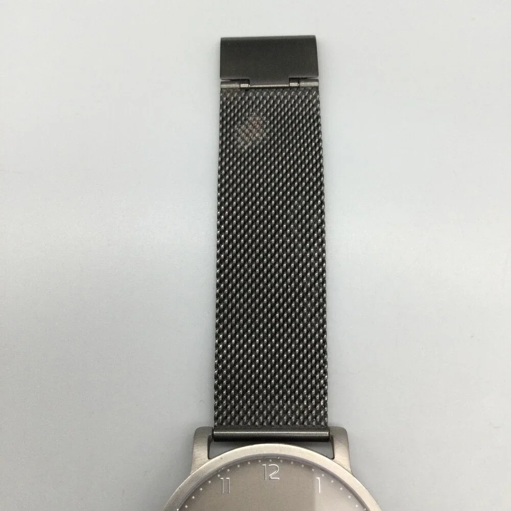 Skagen Hagen SKW6307 Mens Watch 40mm Gray Dial Titanium Mesh Date New Battery